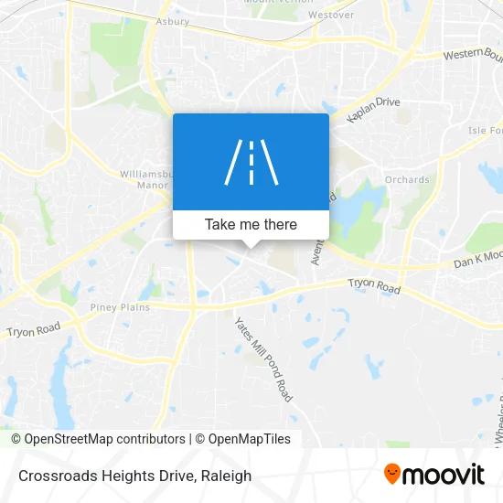 Crossroads Heights Drive map