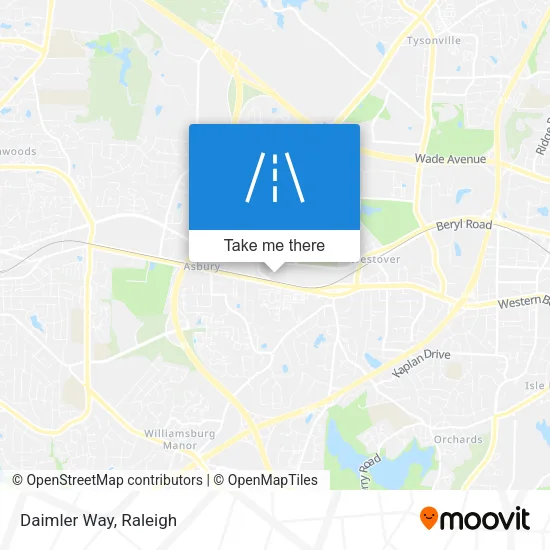 Daimler Way map