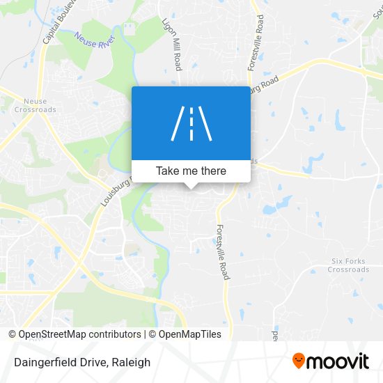 Daingerfield Drive map