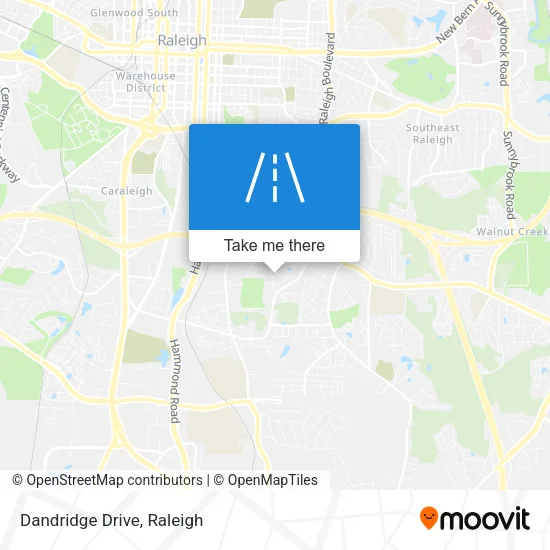 Dandridge Drive map