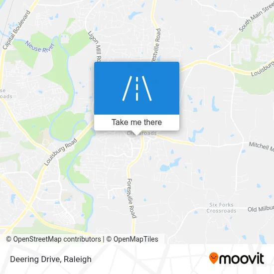 Deering Drive map