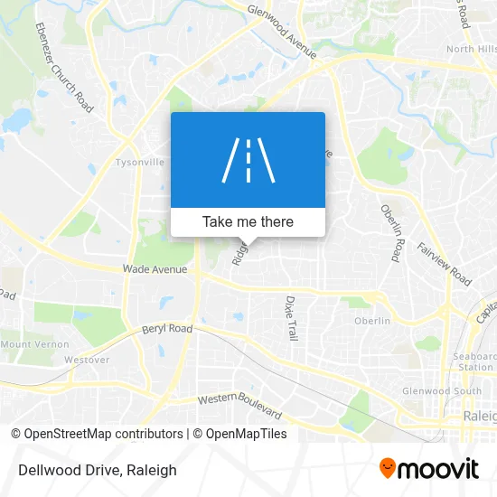 Dellwood Drive map