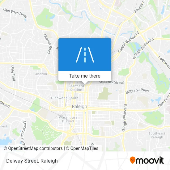 Delway Street map