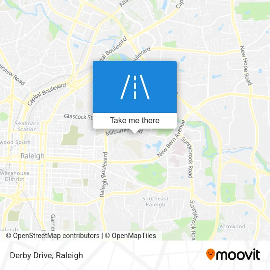 Derby Drive map