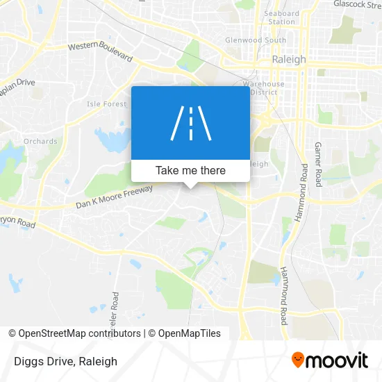 Diggs Drive map