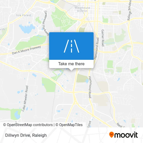 Dillwyn Drive map