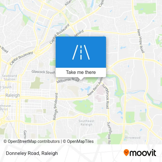Donneley Road map