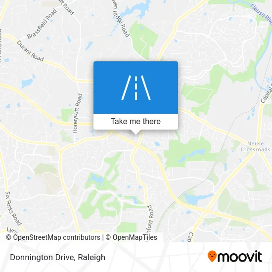 Donnington Drive map