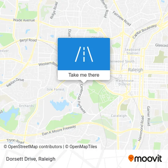 Dorsett Drive map