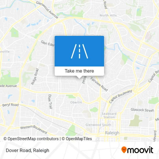 Dover Road map