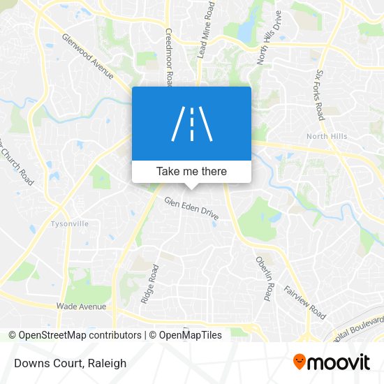 Mapa de Downs Court