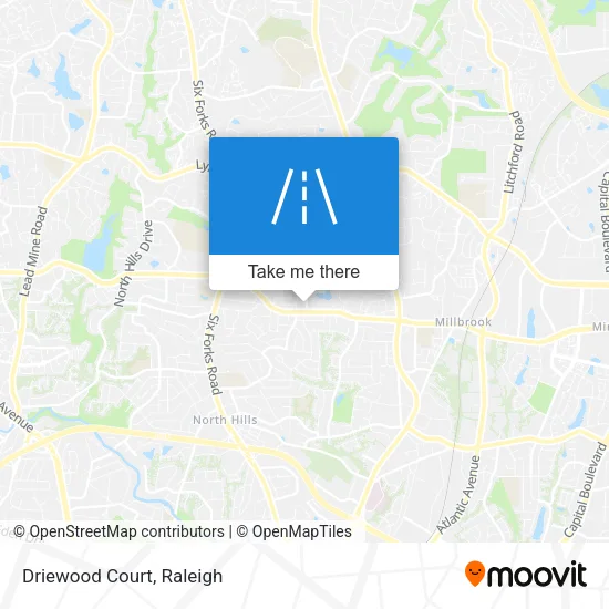 Driewood Court map