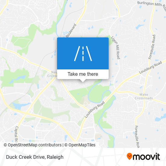 Duck Creek Drive map
