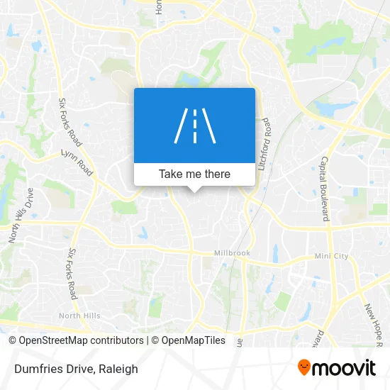 Dumfries Drive map