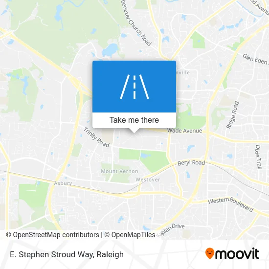 E. Stephen Stroud Way map