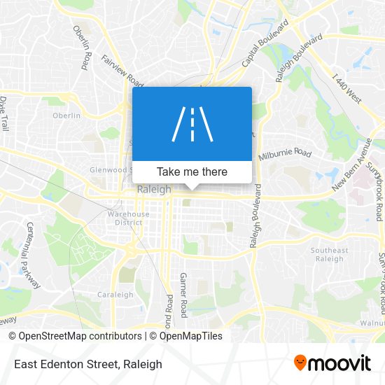 East Edenton Street map