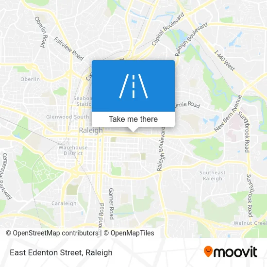 East Edenton Street map