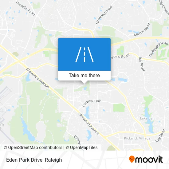 Eden Park Drive map