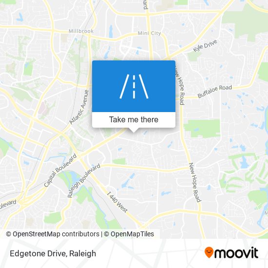 Edgetone Drive map