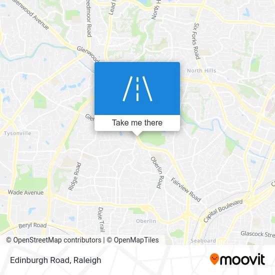 Edinburgh Road map