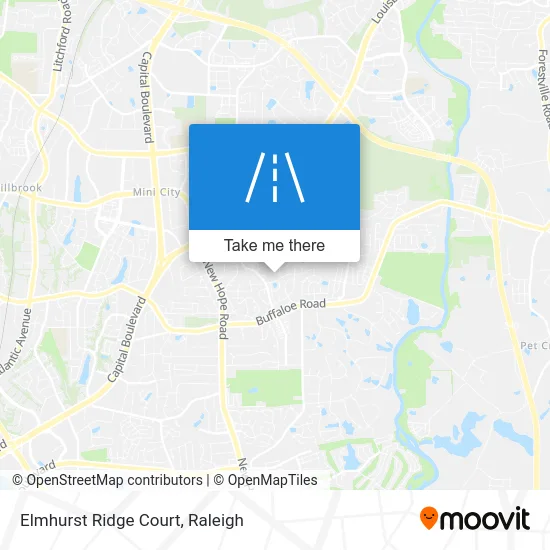 Elmhurst Ridge Court map