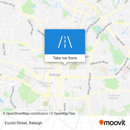 Mapa de Euclid Street