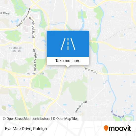 Eva Mae Drive map