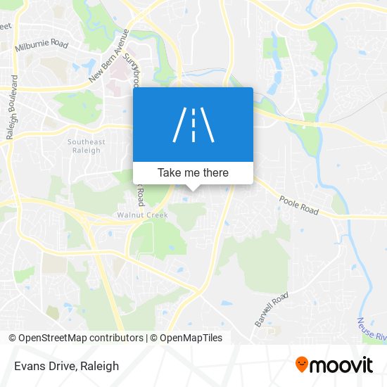 Evans Drive map