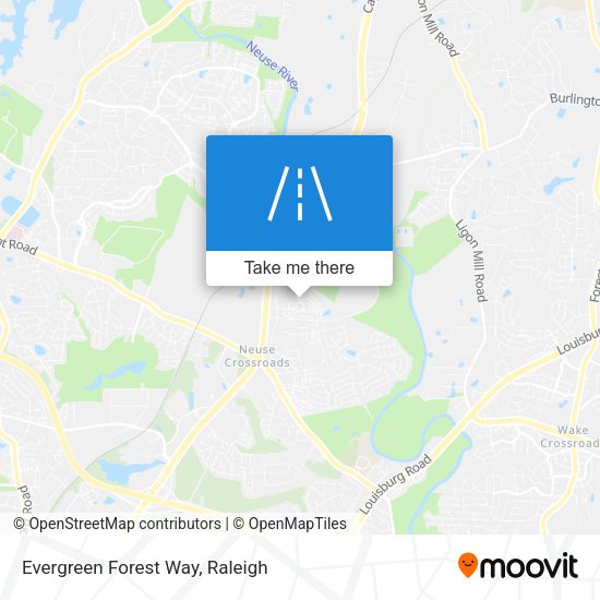 Evergreen Forest Way map