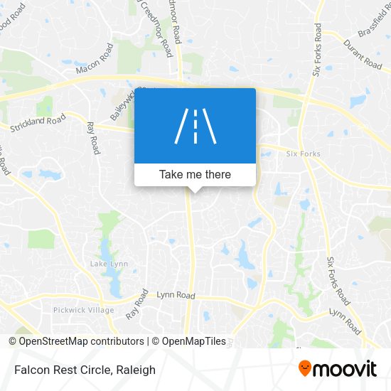 Mapa de Falcon Rest Circle