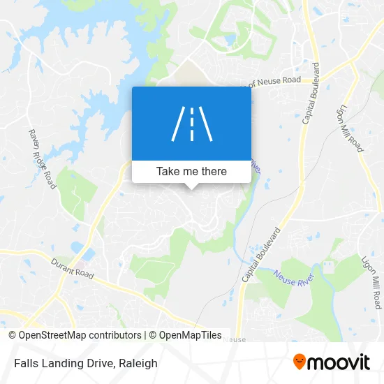 Falls Landing Drive map