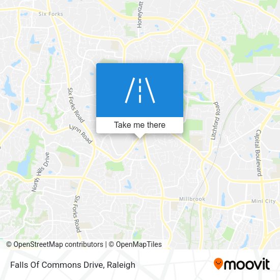 Falls Of Commons Drive map