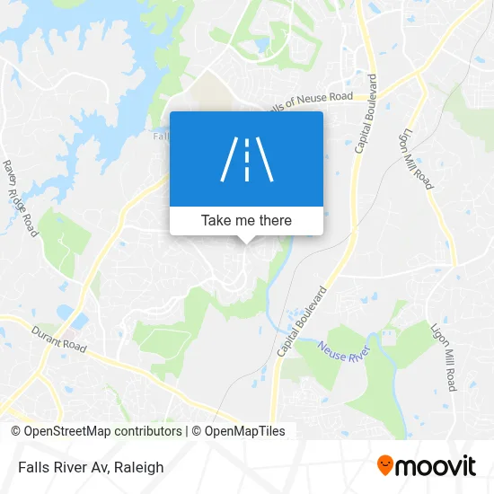 Falls River Av map