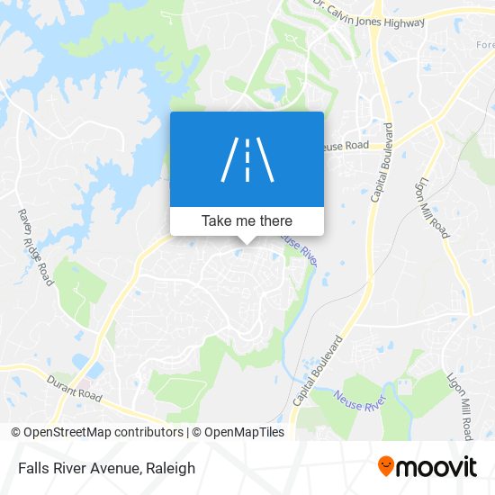 Falls River Avenue map