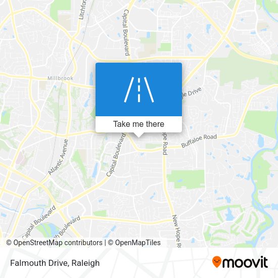 Mapa de Falmouth Drive