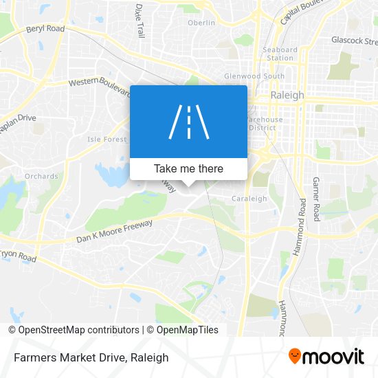 Mapa de Farmers Market Drive