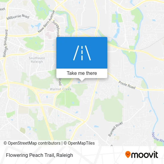 Flowering Peach Trail map