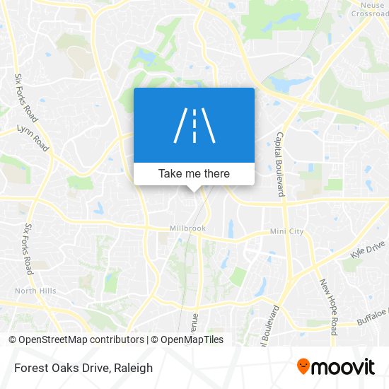 Forest Oaks Drive map