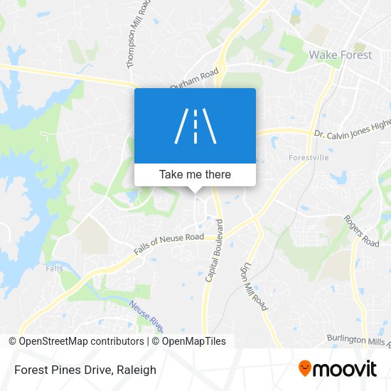 Forest Pines Drive map