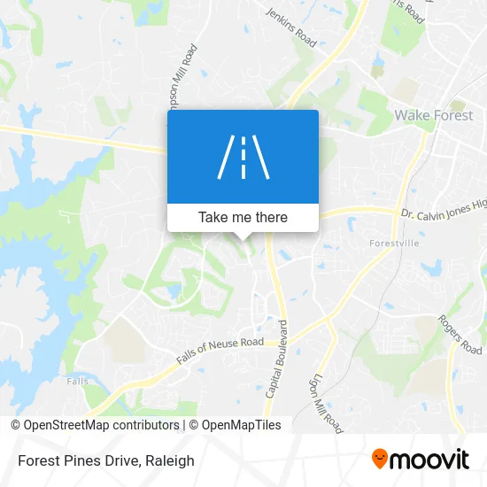 Forest Pines Drive map