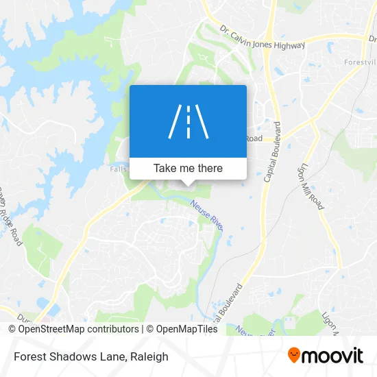 Forest Shadows Lane map