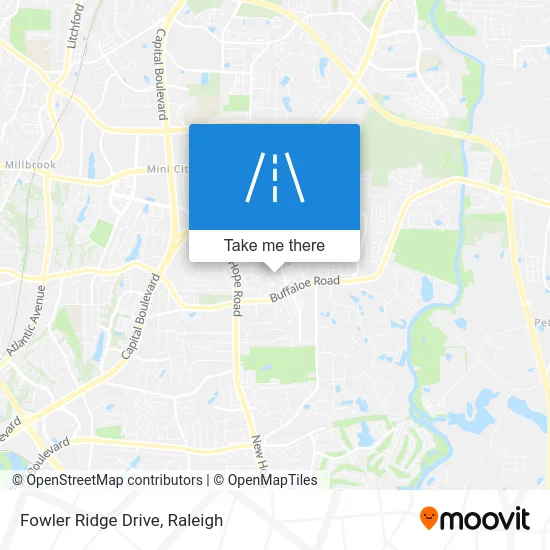 Fowler Ridge Drive map