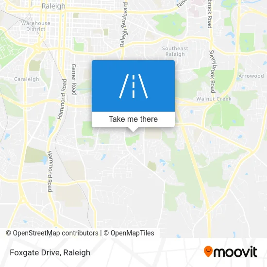 Foxgate Drive map