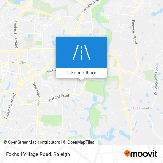 Mapa de Foxhall Village Road