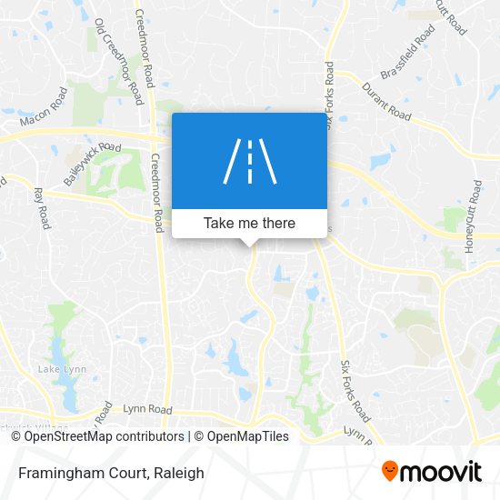 Mapa de Framingham Court
