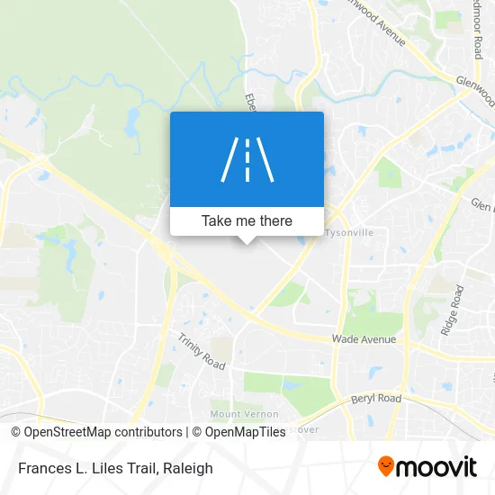 Frances L. Liles Trail map