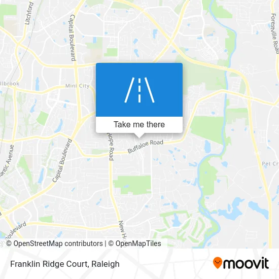 Franklin Ridge Court map
