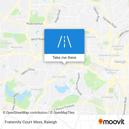 Fraternity Court West map