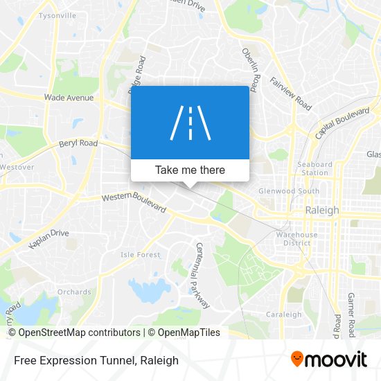 Free Expression Tunnel map