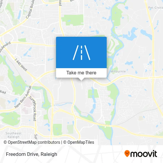 Freedom Drive map